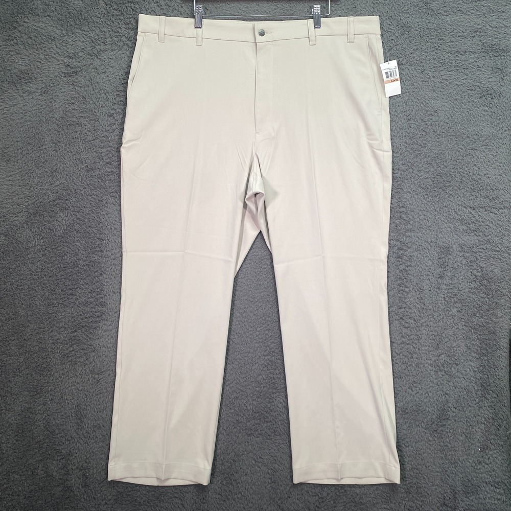 Callaway Pants 42x30 Mens Cream Wide Leg Flex Opti-Dri Golf Clubhouse Coastal